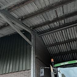 Gebruikte Kapschuur, loods, overkapping, afm. 24x14m1