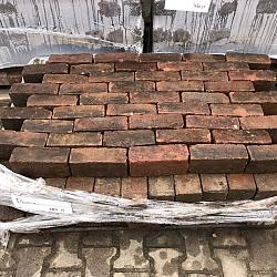 P002, Oude Gebakken Klinkers, Dikformaat, Rood-Bruin