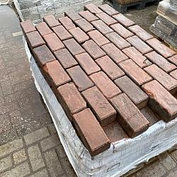 SBP39, Oude Gebakken Klinkers, Platkeiformaat, Rood-Antraciet