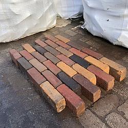 SBP12, Oude Gebakken Klinkers, Dikformaat, Carbon, Mix