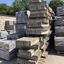 SBP26, Gebruikte Betonbanden, opsluitbanden, 10x20x100cm, Grijs