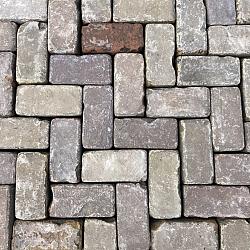 SBV02, V22, Oude Gebakken Klinkers Keiformaat, Genuanceerd,