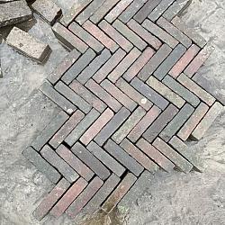 V36, Oude Gebakken Klinkers, Waalformaat, Rood-Bruin