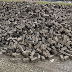 Gebruikte Betonklinkers, Grijs 8cm, werk Zwolle