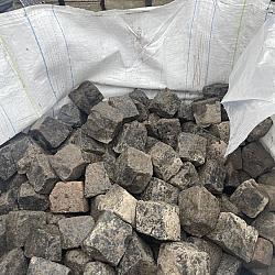 SBP21, Natuursteenkeien, kasseien, Basalt, graniet, 10x10x10 in bigbag