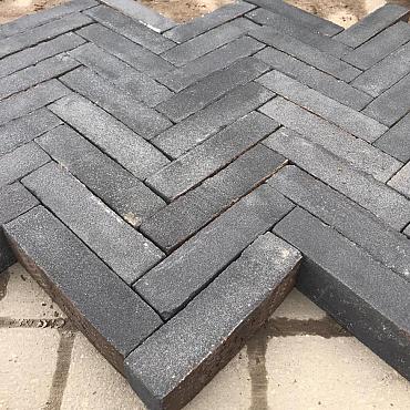 Ca. 4m² Gebakken Klinkers, Virelles, bezand, ongetrommeld