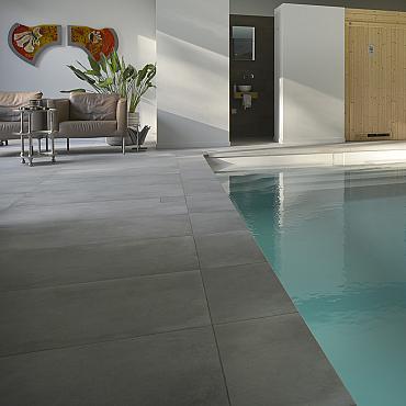 Solido Ceramica 30MM Cemento Taupe 40x80x3 cm.