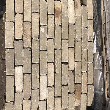 P006, Oude Gebakken Klinkers, Dikformaat, Geel-Brons