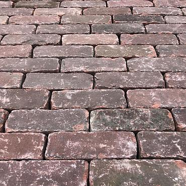P010, Oude Gebakken Klinkers, Dikformaat, Rood-Bruin