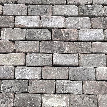 Oude Gebakken Klinkers, Keiformaat, Rood-Bruin