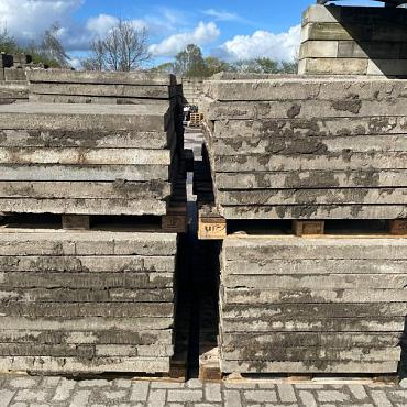 Gebruikte betonplaten, 100x100x8cm