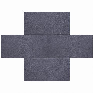Nero Basalto, Zwart, 30 x 60 x 6cm