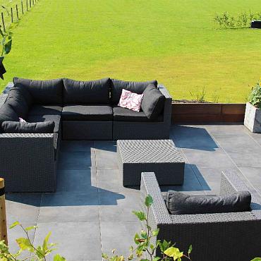 Square Uni Anthracite, Antraciet, 60 x 60 x 3cm