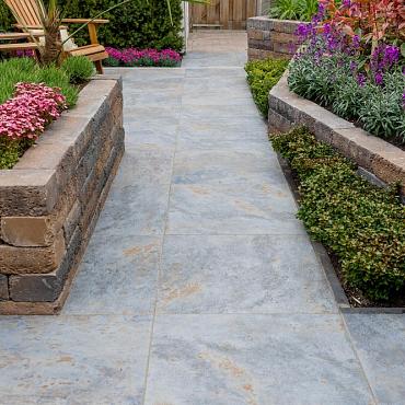 Peacock Blue , Blauw Genuanceerd, 90 x 90 x 3cm