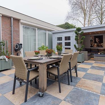 Peacock Sand, Zand Genuanceerd, 90 x 90 x 3cm