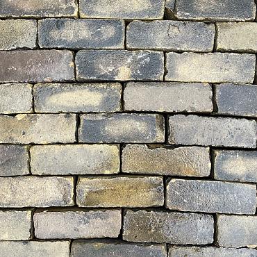 P007, Oude Gebakken Klinkers, Dikformaat, Geel-Brons