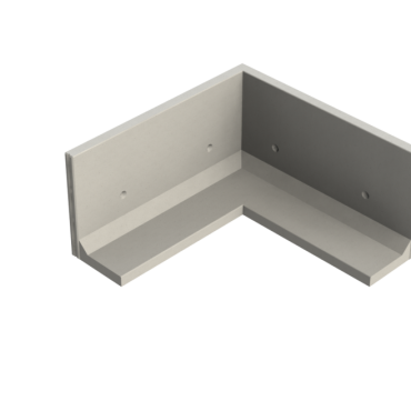 Keerwand CBHX 100 - 200/200X60X100 - BETONGRIJS