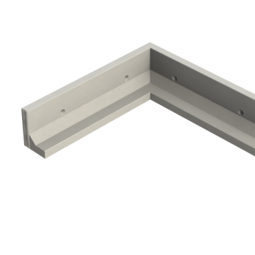 Keerwand CBHX 50 - 200/200X35X50 - BETONGRIJS