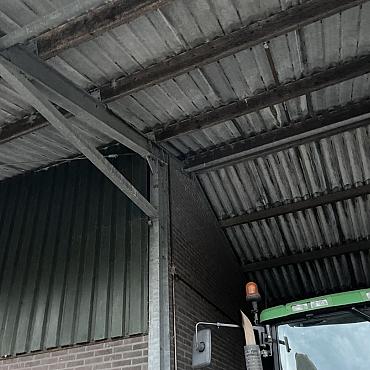 Gebruikte Kapschuur, loods, overkapping, afm. 24x14m1