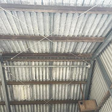 Gebruikte Kapschuur, loods, overkapping, afm. 24x14m1