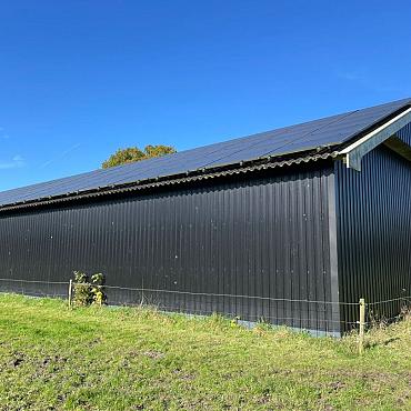 Nette Kapschuur, loods, overkapping, afm. ca. 50x10x4m1