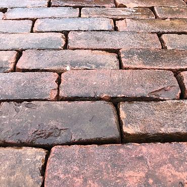 P002, Oude Gebakken Klinkers, Dikformaat, Rood-Bruin