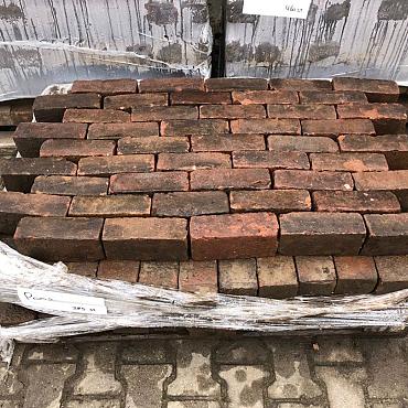 P002, Oude Gebakken Klinkers, Dikformaat, Rood-Bruin