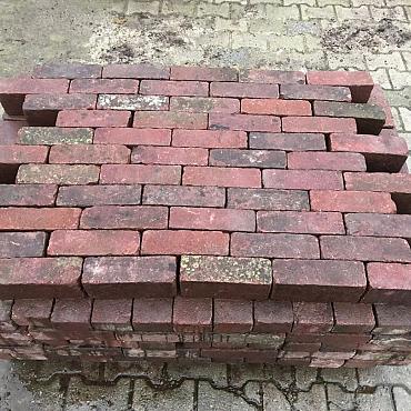 P015, Oude Gebakken Klinkers, Dikformaat, Rood