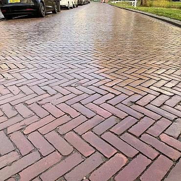 Oude gebakken klinkers, Dikformaat Rood-Paars WVO