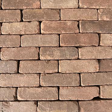 P041, Oude Gebakken Klinkers, Dikformaat, Rood-Bruin