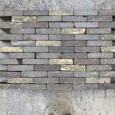V28, Oude Gebakken Klinkers, Waalformaat, Antraciet-Genuanceerd