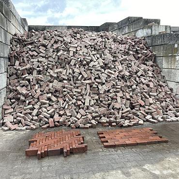 V30, Oude Gebakken Klinkers, ABC-Klinkers, Rood-Bruin, Platkeiformaat/Waalformaat