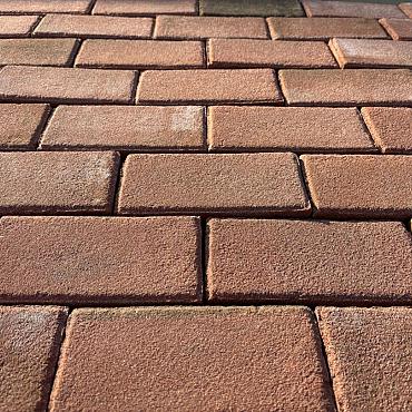 Ca. 7,5m², Gebakken Klinkers, Keiformaat, Rood, P052