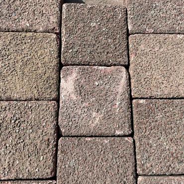 WZu (1), Gebruikte Betonklinkers, Dubbelklinkers, Antraciet/Heide 8cm