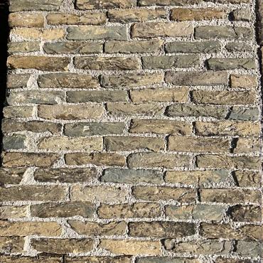 P077, Oude Gebakken Klinkers, Ijseltjes, Waalformaat, Geel