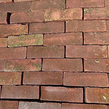 P027, Oude Gebakken Klinkers, Dikformaat, Rood-Bruin