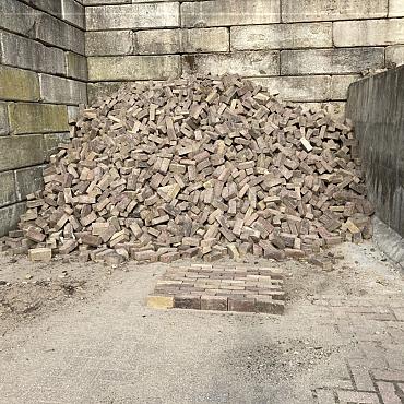 V117, Oude Gebakken Klinkers, Dikformaat, Genuanceerd