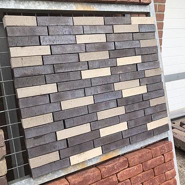 SBP10, Gebakken Klinkers, Waalformaat, Nieuw, Antraciet-Beige