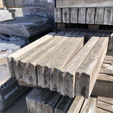 SBP26, Gebruikte Betonbanden, opsluitbanden, 10x20x100cm, Grijs