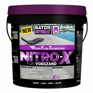 Gator Nitro X fijn Zwart voegmortel 12,5 kg emmer