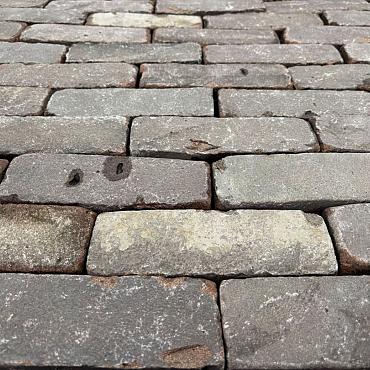 P073, Oude Gebakken Klinkers, Dikformaat, Rood-Bruin