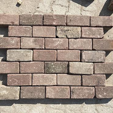 V05, Oude Gebakken Klinkers, Keiformaat, Rood-Bruin