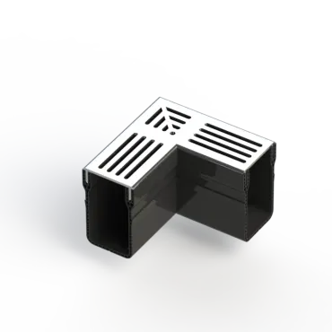 Star Drain 65/100 Hoekstuk - Grijs (Aluminium)