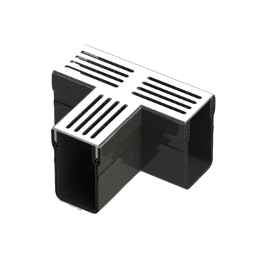 Star Drain 65/100 T-stuk - Grijs (Aluminium)