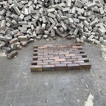 V14, Oude Gebakken Klinkers, Dikformaat, Rood-Bruin