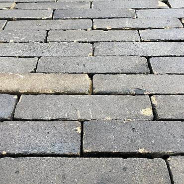 P091, Oude Gebakken Klinkers, Waalformaat, Geel-Brons