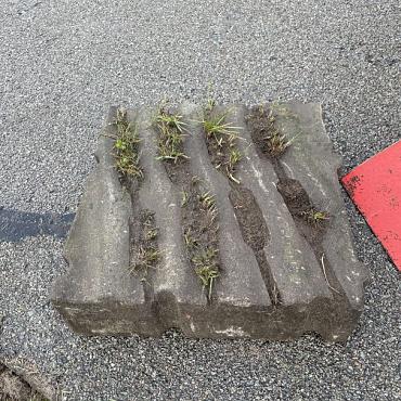 Gebruikte Grasbetontegels, 40x40x12cm