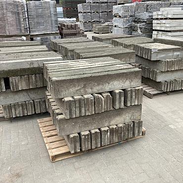 Gebruikte, betonbanden, opsluitbanden, 10x20x100cm (lxbxh)