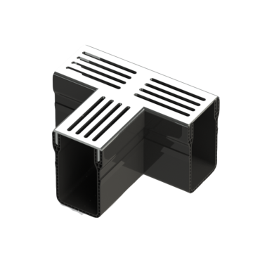 Star Drain 65/100 T-stuk - Grijs (Aluminium)