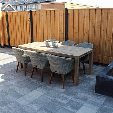 Afdekkap met sponning, 4,2 x 8,5 x 180cm